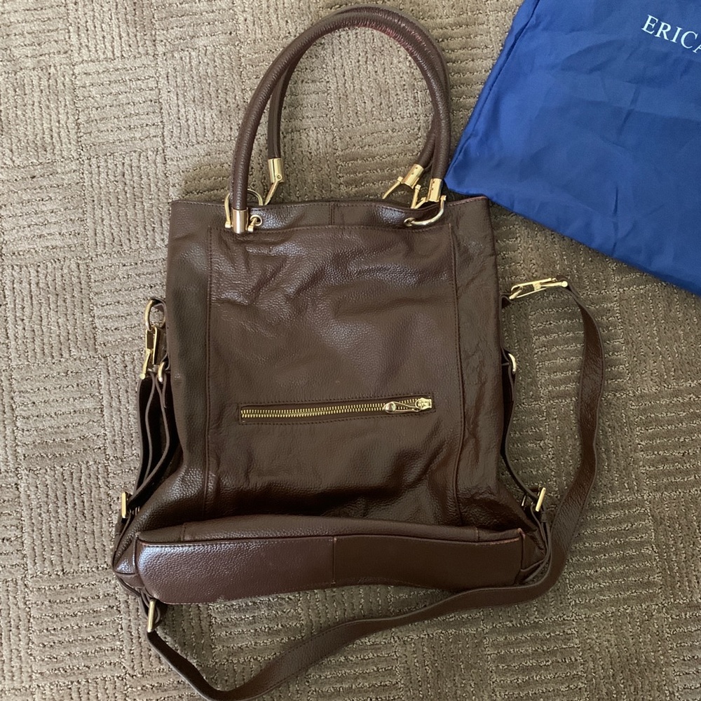 Brown Leather Shoulder Hobo Bag